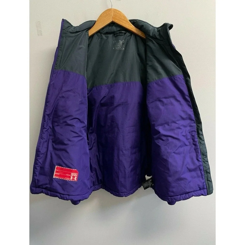 Under Armour‎ Girls Youth L/XL Puffer Jacket Purple/Grey Logo Back